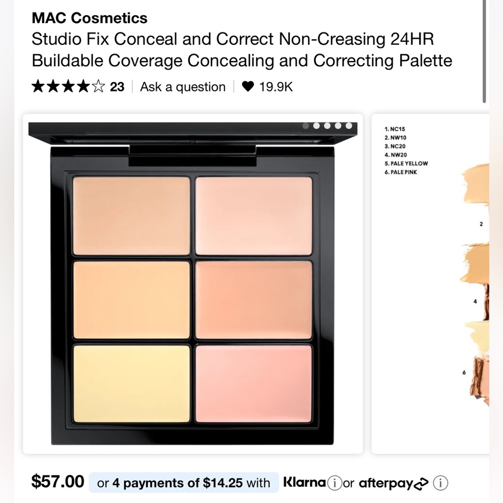 MAC Cosmetics Studio Fix Conceal and Correct Palette - Light